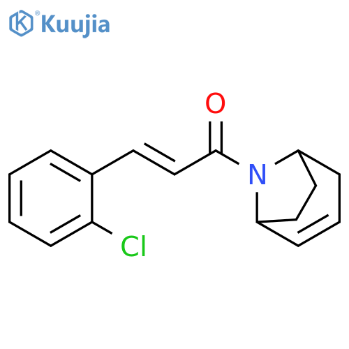 (E)-1-(8-azabicyclo[3.2.1]oct-3-en-8-yl)-3-(2-chlorophenyl)prop-2-en-1-one structure