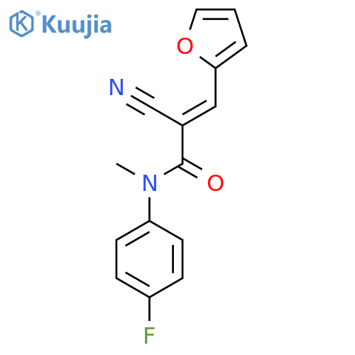 (E)-2-Cyano-N-(4-fluorophenyl)-3-(furan-2-yl)-N-methylprop-2-enamide structure