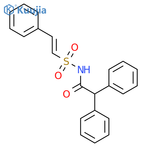 2,2-diphenyl-N-(2-phenylethenesulfonyl)acetamide structure