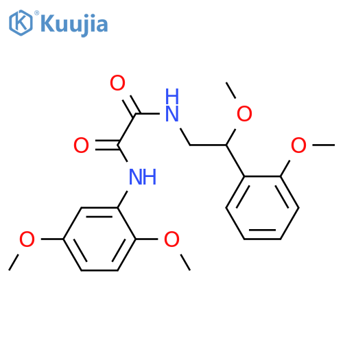 N'-(2,5-dimethoxyphenyl)-N-[2-methoxy-2-(2-methoxyphenyl)ethyl]oxamide structure