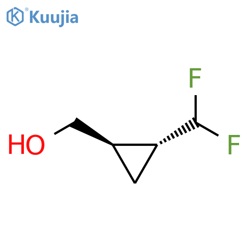 trans-2-(difluoromethyl)cyclopropyl]methanol structure