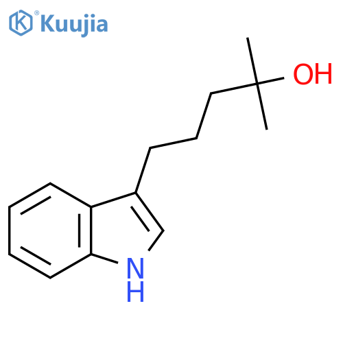 5-(1H-indol-3-yl)-2-methylpentan-2-ol structure