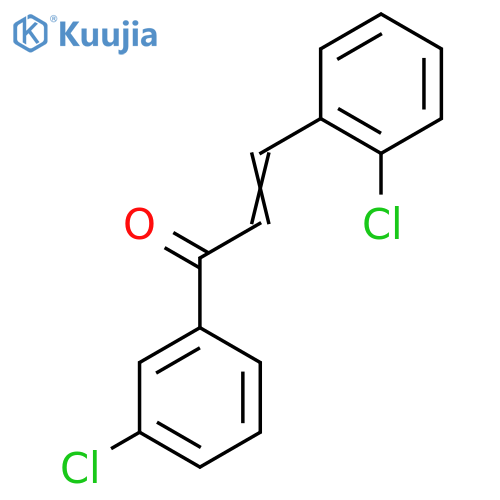 3-(2-Chlorophenyl)-1-(3-chlorophenyl)prop-2-en-1-one structure