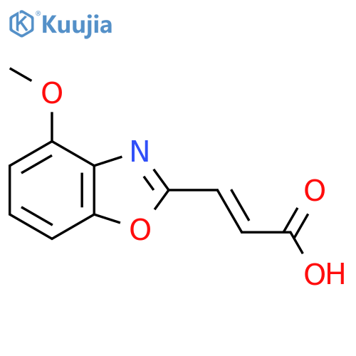 4-Methoxybenzo[d]oxazole-2-acrylic acid structure