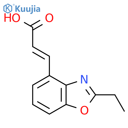 2-Ethylbenzo[d]oxazole-4-acrylic acid structure