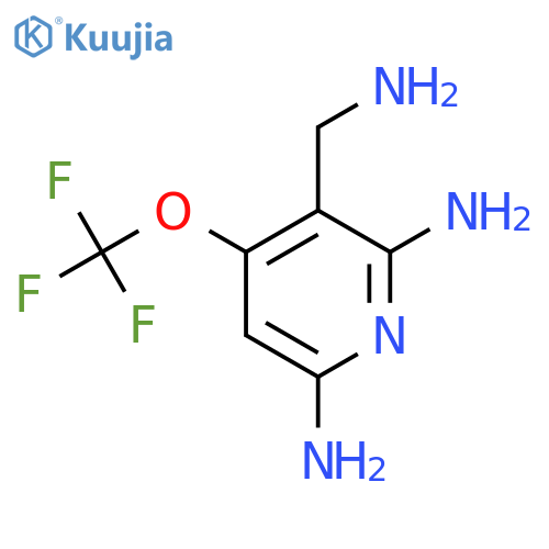 3-(Aminomethyl)-2,6-diamino-4-(trifluoromethoxy)pyridine structure