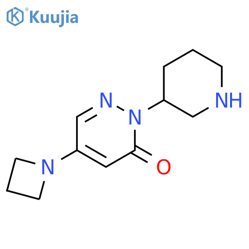 5-(azetidin-1-yl)-2-(piperidin-3-yl)-2,3-dihydropyridazin-3-one structure