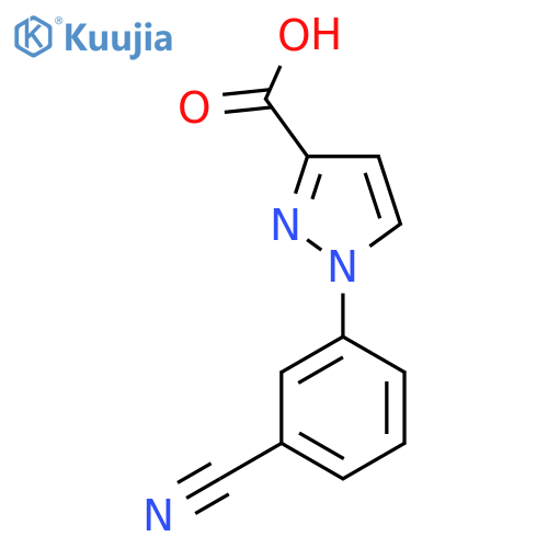 1-(3-cyanophenyl)-1H-pyrazole-3-carboxylic acid structure