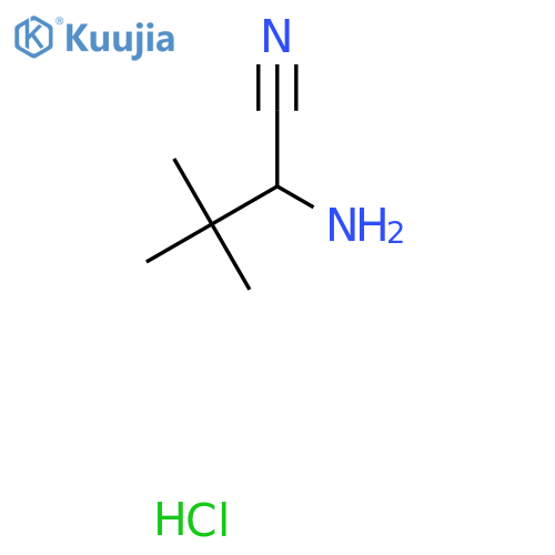 2-amino-3,3-dimethyl-butanenitrile;hydrochloride structure
