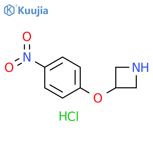 3-(4-nitrophenoxy)azetidine;hydrochloride structure