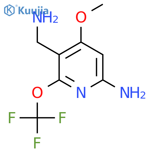 6-Amino-3-(aminomethyl)-4-methoxy-2-(trifluoromethoxy)pyridine structure
