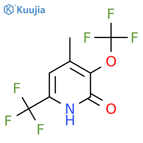 2-Hydroxy-4-methyl-3-(trifluoromethoxy)-6-(trifluoromethyl)pyridine structure