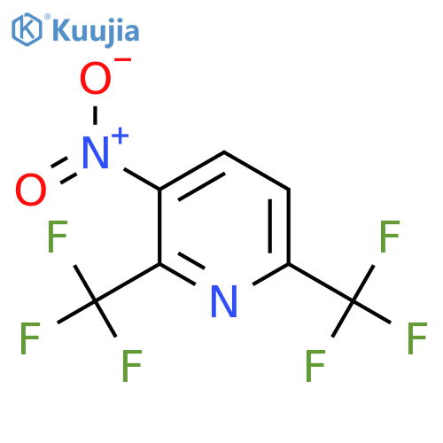 2,6-Bis(trifluoromethyl)-3-nitropyridine structure