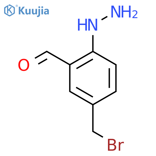 4-(Bromomethyl)-2-formylphenylhydrazine structure