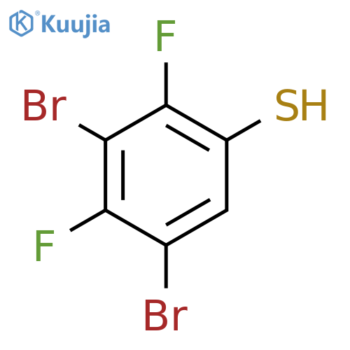 3,5-Dibromo-2,4-difluorothiophenol structure