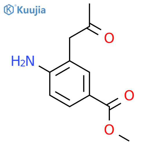 Methyl 4-amino-3-(2-oxopropyl)benzoate structure
