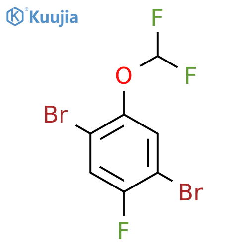 1,4-Dibromo-2-difluoromethoxy-5-fluorobenzene structure
