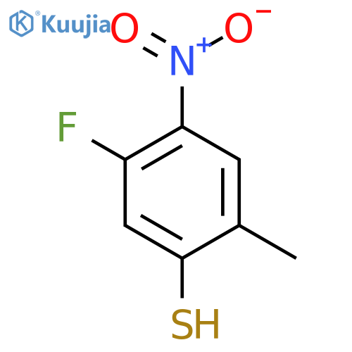 5-Fluoro-2-methyl-4-nitrothiophenol structure