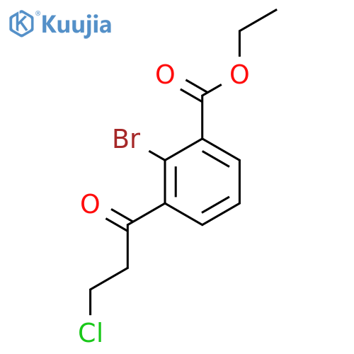 Ethyl 2-bromo-3-(3-chloropropanoyl)benzoate structure