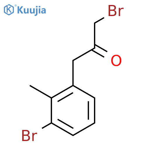 1-Bromo-3-(3-bromo-2-methylphenyl)propan-2-one structure
