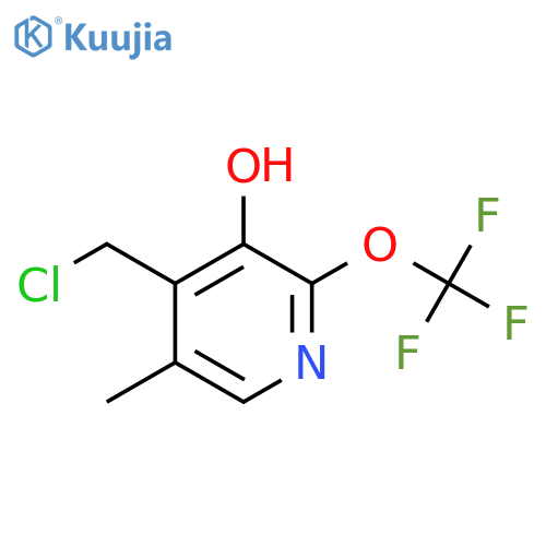 4-(Chloromethyl)-3-hydroxy-5-methyl-2-(trifluoromethoxy)pyridine structure