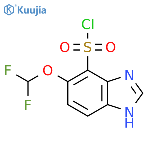 5-Difluoromethoxy-1H-benzimidazole-4-sulfonyl chloride structure