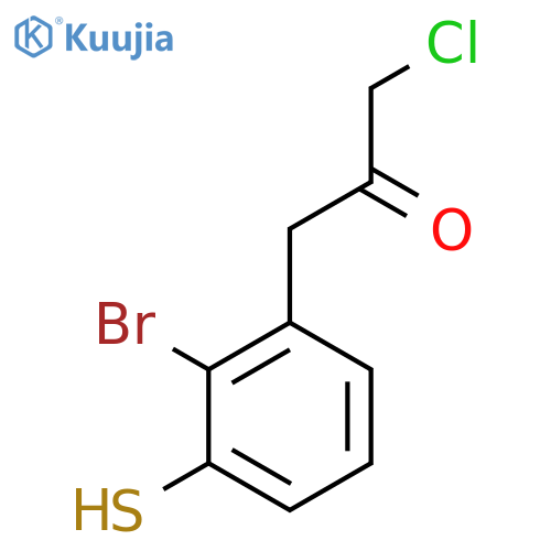 1-(2-Bromo-3-mercaptophenyl)-3-chloropropan-2-one structure