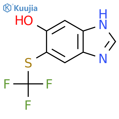 5-Hydroxy-6-trifluoromethylthio-1H-benzimidazole structure