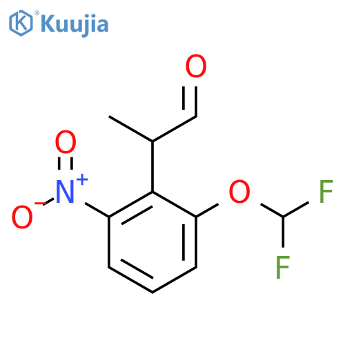 2-(Difluoromethoxy)-6-nitrophenylpropanal structure