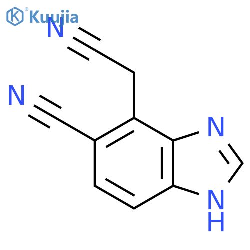 5-Cyano-1H-benzimidazole-4-acetonitrile structure