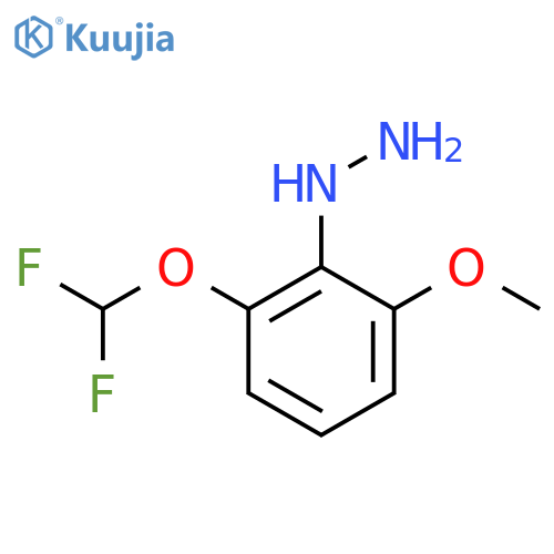 2-(Difluoromethoxy)-6-methoxyphenylhydrazine structure