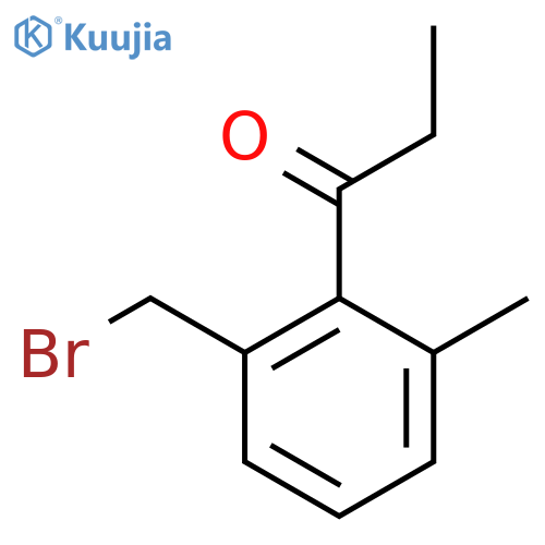 1-(2-(Bromomethyl)-6-methylphenyl)propan-1-one structure