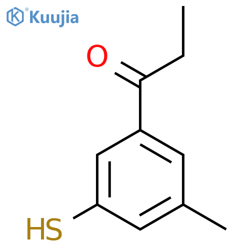 3-Methyl-5-propionylthiophenol structure