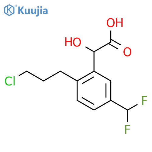 2-(3-Chloropropyl)-5-(difluoromethyl)mandelic acid structure