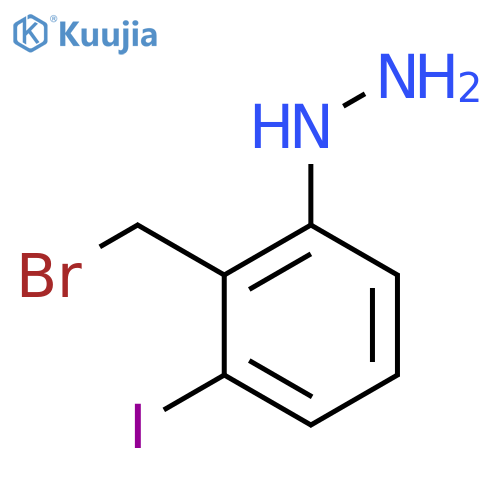 2-(Bromomethyl)-3-iodophenylhydrazine structure