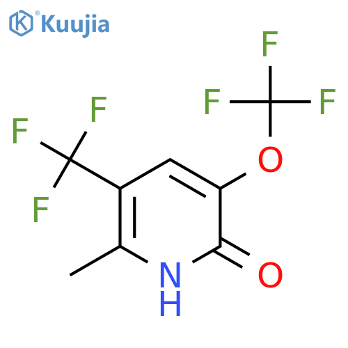 2-Hydroxy-6-methyl-3-(trifluoromethoxy)-5-(trifluoromethyl)pyridine structure