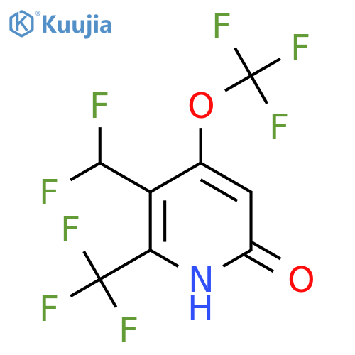 3-(Difluoromethyl)-6-hydroxy-4-(trifluoromethoxy)-2-(trifluoromethyl)pyridine structure