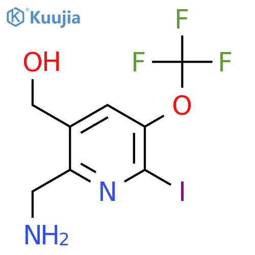 2-(Aminomethyl)-6-iodo-5-(trifluoromethoxy)pyridine-3-methanol structure