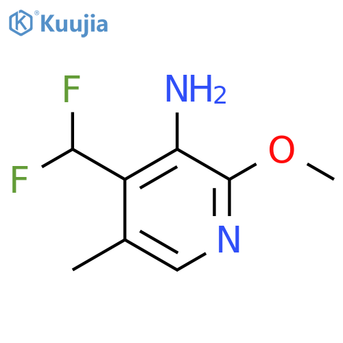 3-Amino-4-(difluoromethyl)-2-methoxy-5-methylpyridine structure
