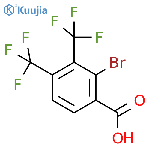 3,4-Bis(trifluoromethyl)-2-bromobenzoic acid structure