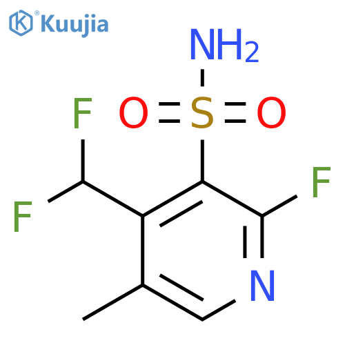 4-(Difluoromethyl)-2-fluoro-5-methylpyridine-3-sulfonamide structure