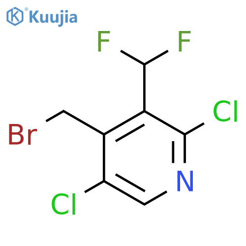 4-(Bromomethyl)-2,5-dichloro-3-(difluoromethyl)pyridine structure