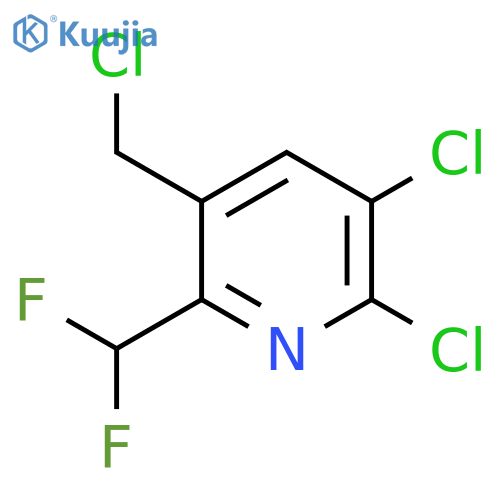 5-(Chloromethyl)-2,3-dichloro-6-(difluoromethyl)pyridine structure