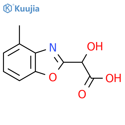 2-(Carboxy(hydroxy)methyl)-4-methylbenzo[d]oxazole structure