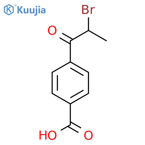 4-(2-Bromopropanoyl)benzoic acid structure