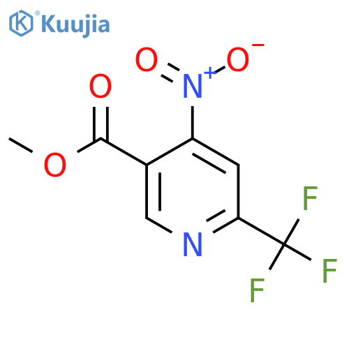 Methyl 4-nitro-6-(trifluoromethyl)nicotinate structure