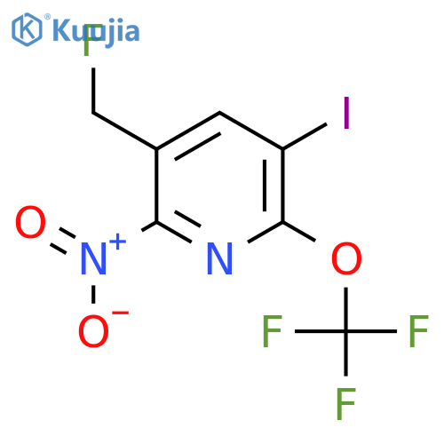 3-(Fluoromethyl)-5-iodo-2-nitro-6-(trifluoromethoxy)pyridine structure