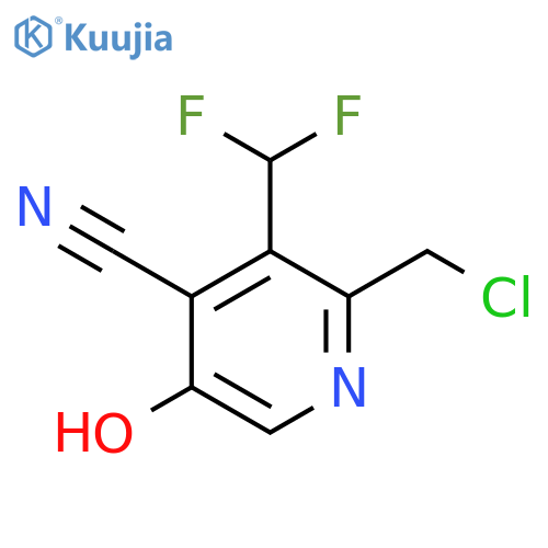 2-(Chloromethyl)-4-cyano-3-(difluoromethyl)-5-hydroxypyridine structure