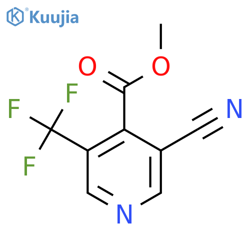 Methyl 3-cyano-5-(trifluoromethyl)isonicotinate structure