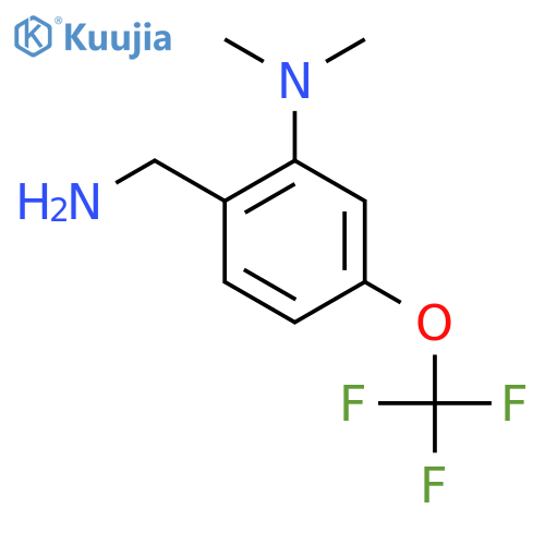 2-Dimethylamino-4-(trifluoromethoxy)benzylamine structure